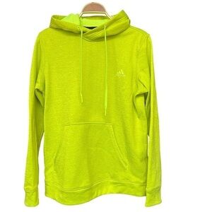 Adidas Climawarm Women’s Sz M Neon Yellow Green Chartreuse Pullover Hoodie